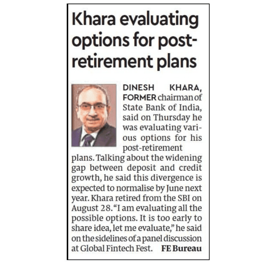 Khara evaluating options for post-retirement plans