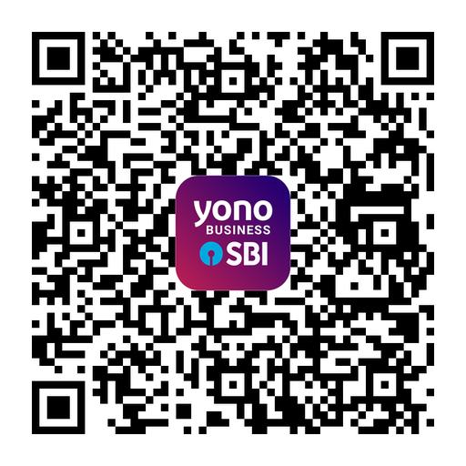 Scan QR to download YONO Business App
