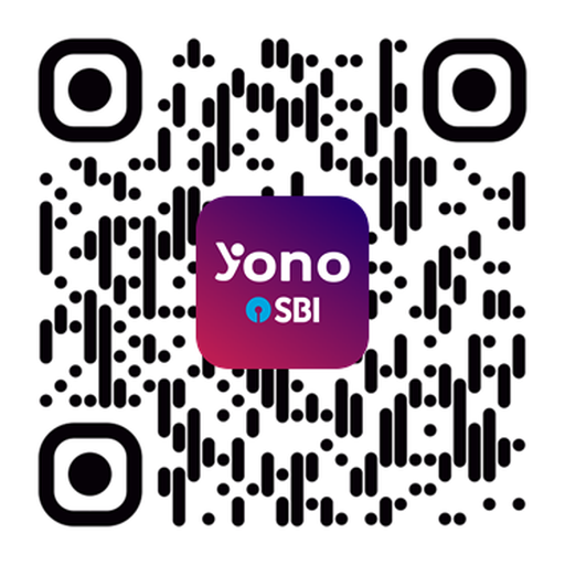 Scan QR to download YONO App